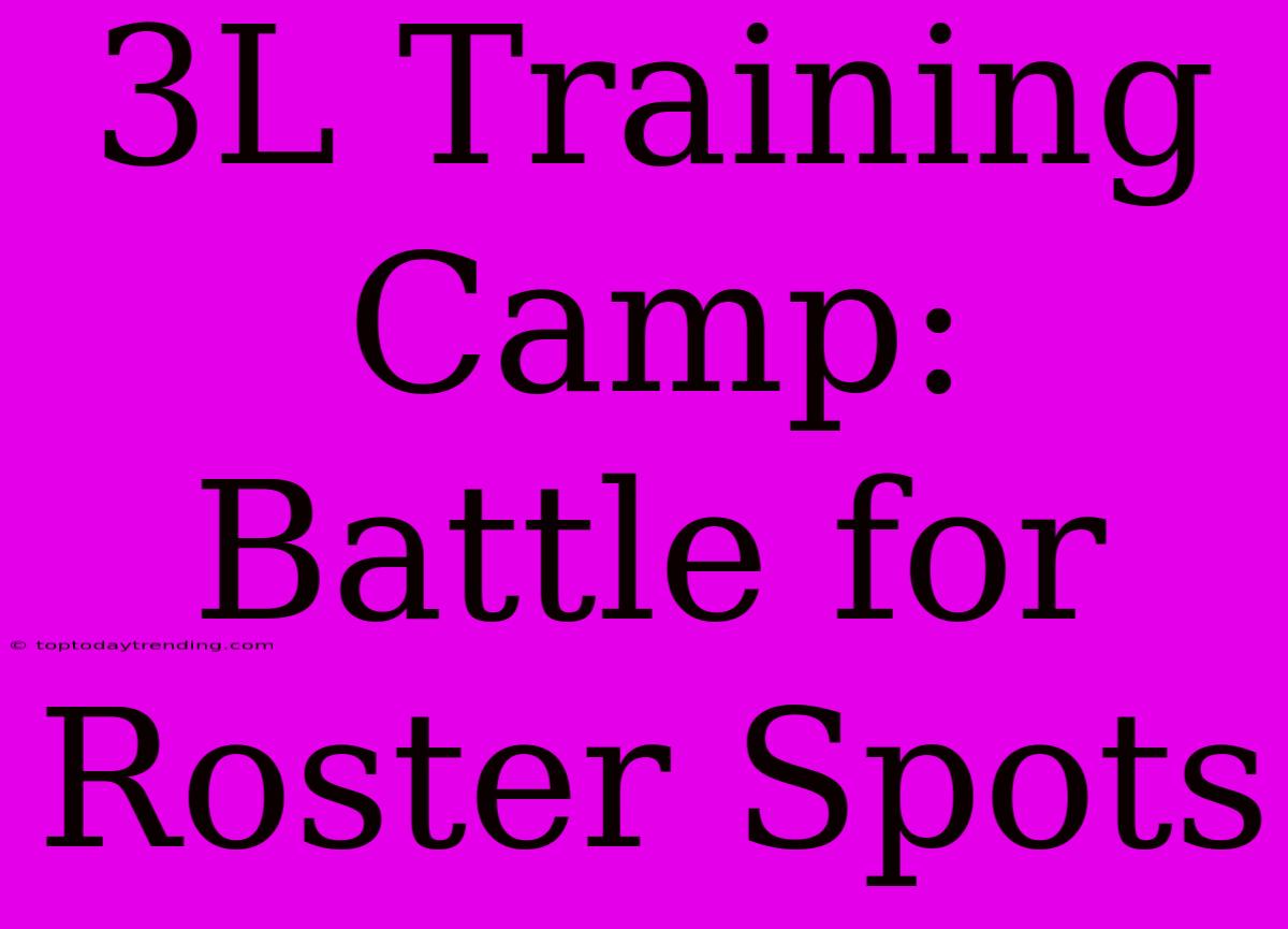 3L Training Camp:  Battle For Roster Spots