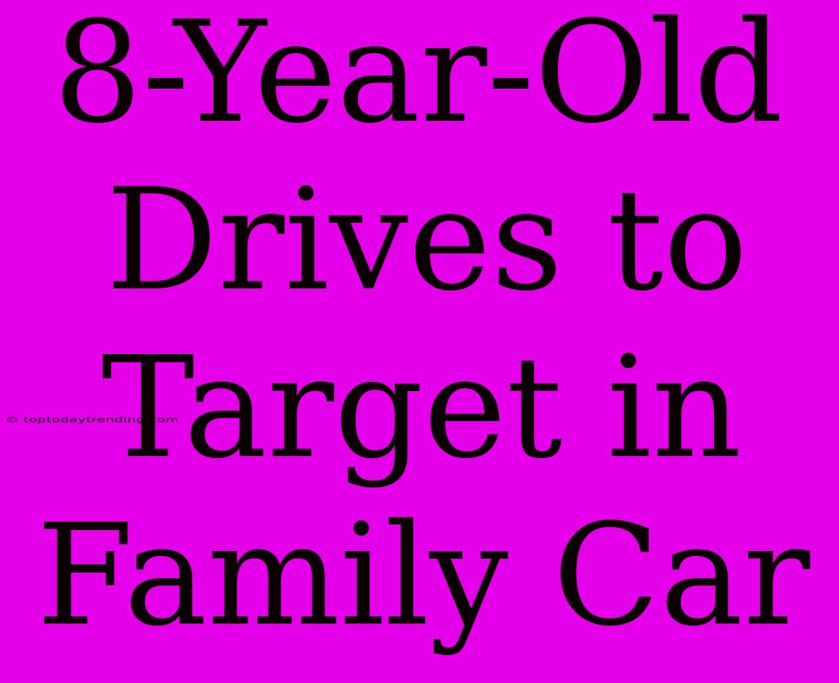 8-Year-Old Drives To Target In Family Car