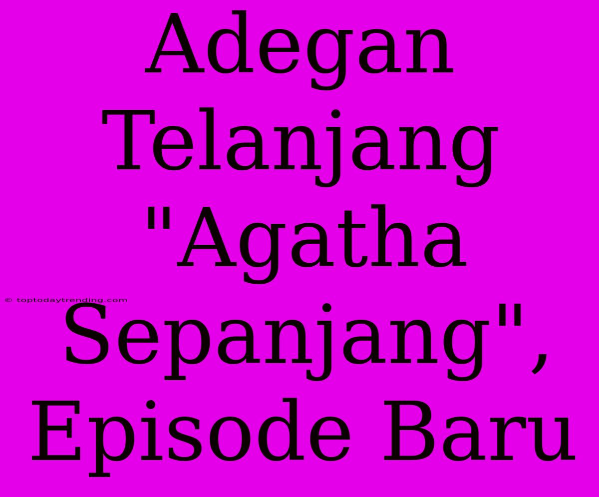 Adegan Telanjang 