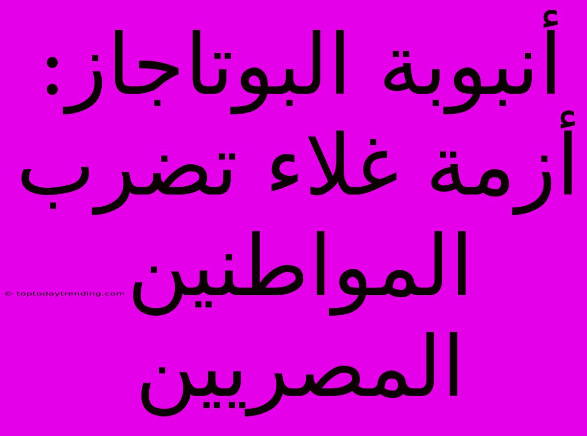 أنبوبة البوتاجاز: أزمة غلاء تضرب المواطنين المصريين