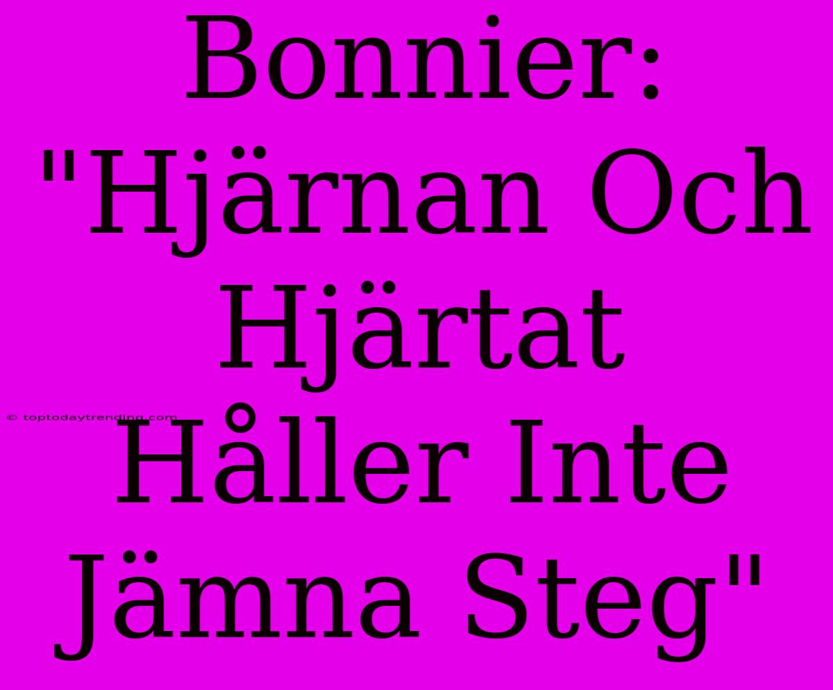 Bonnier: 