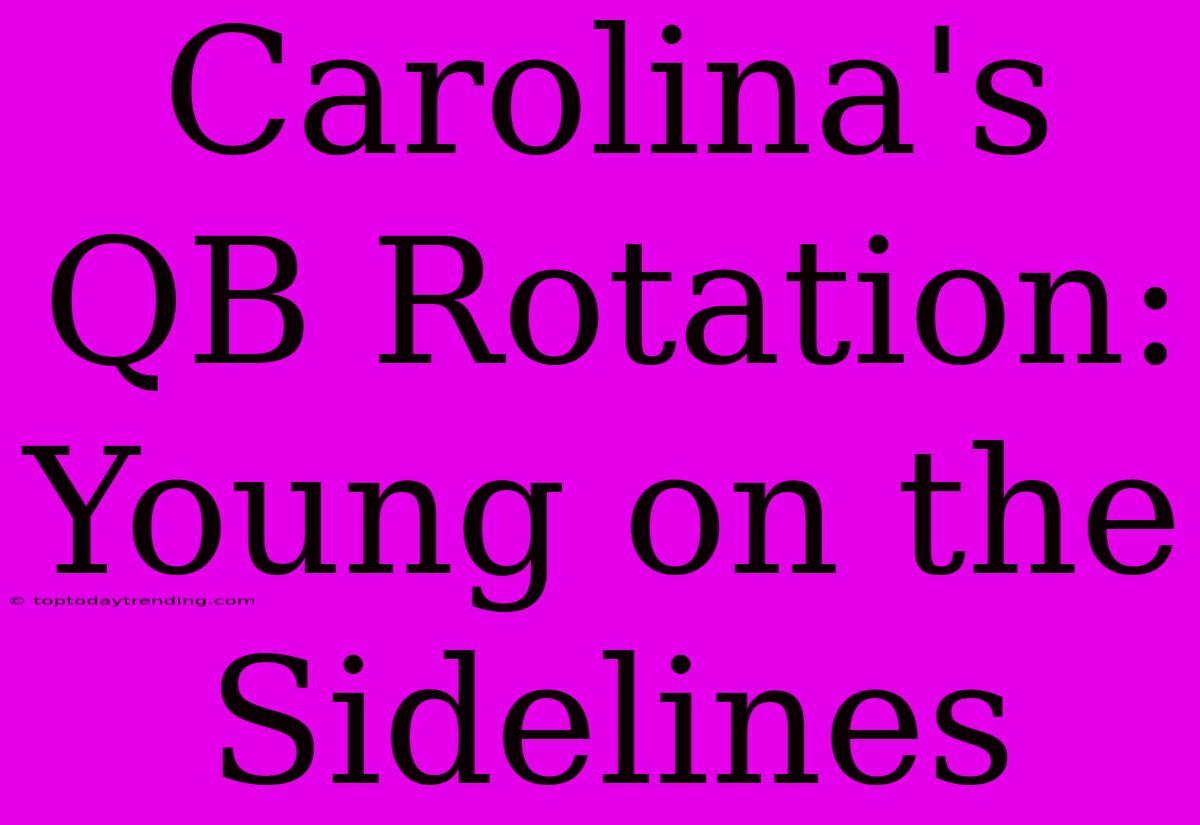 Carolina's QB Rotation: Young On The Sidelines