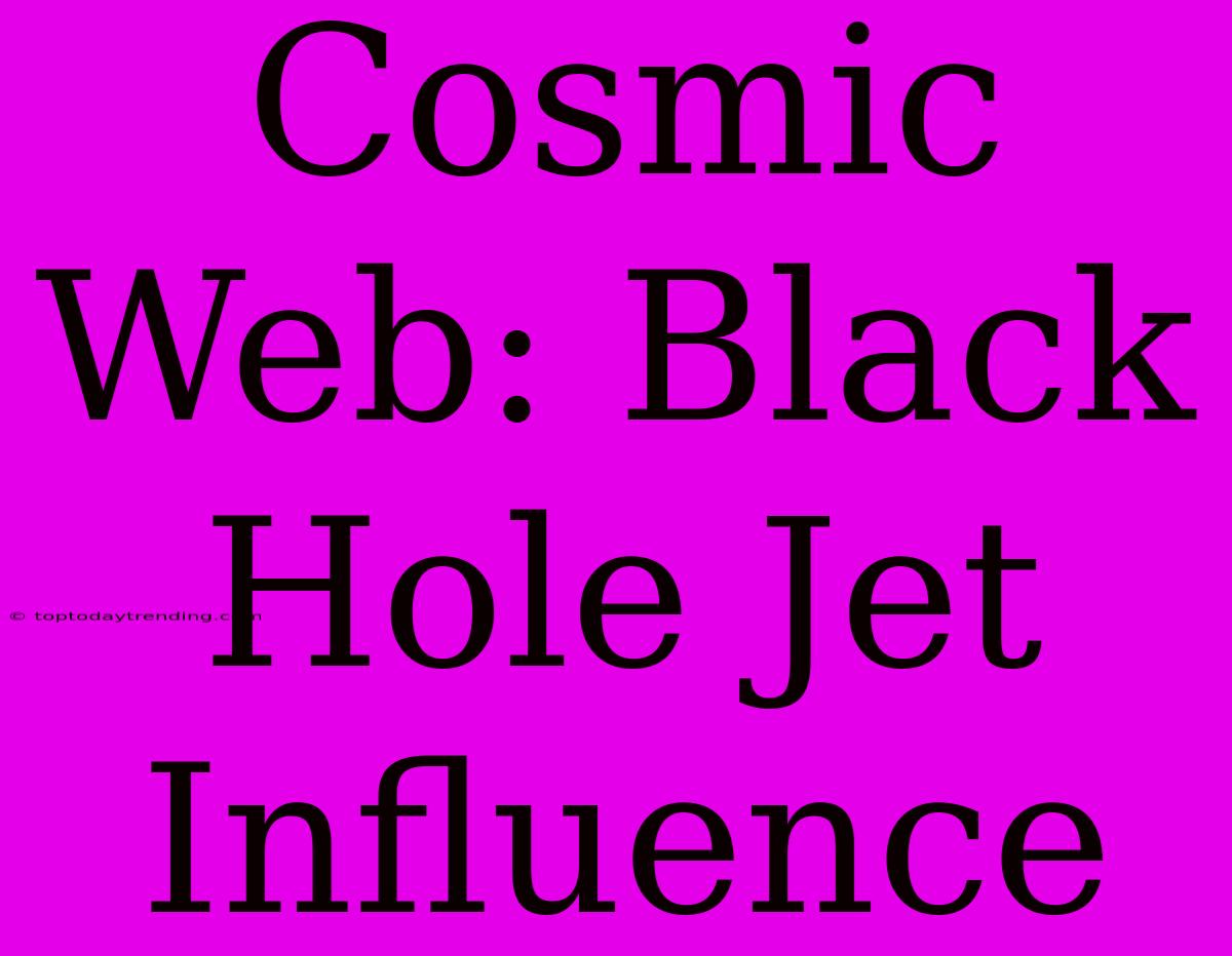 Cosmic Web: Black Hole Jet Influence