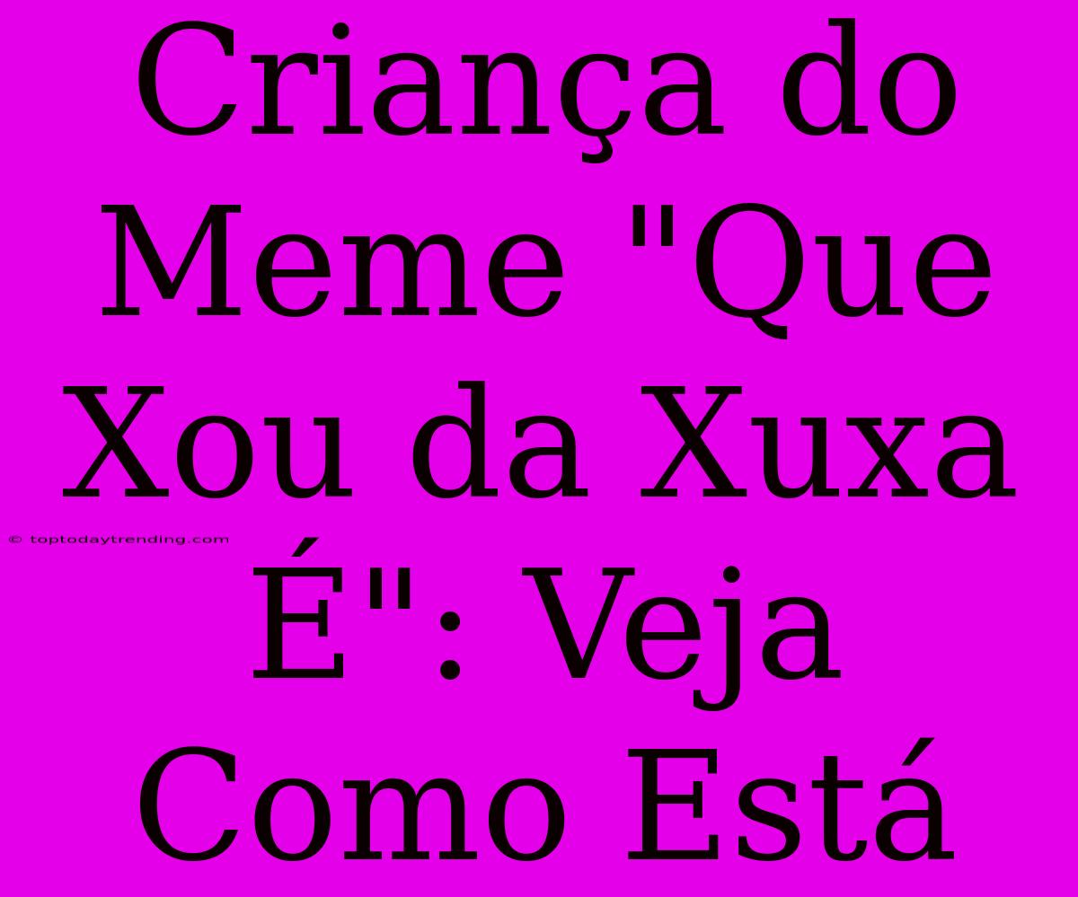 Criança Do Meme 