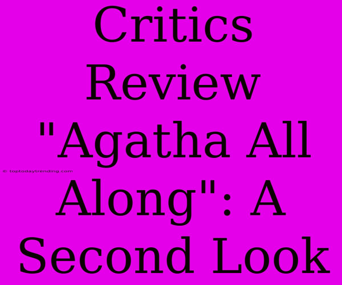 Critics Review 