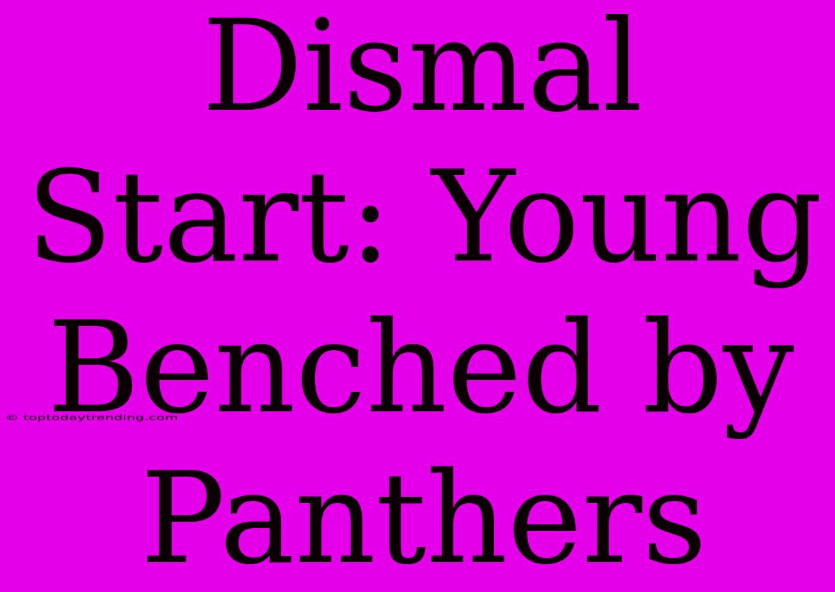 Dismal Start: Young Benched By Panthers