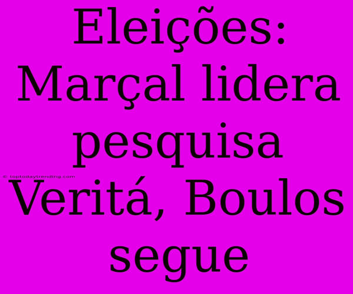 Eleições: Marçal Lidera Pesquisa Veritá, Boulos Segue