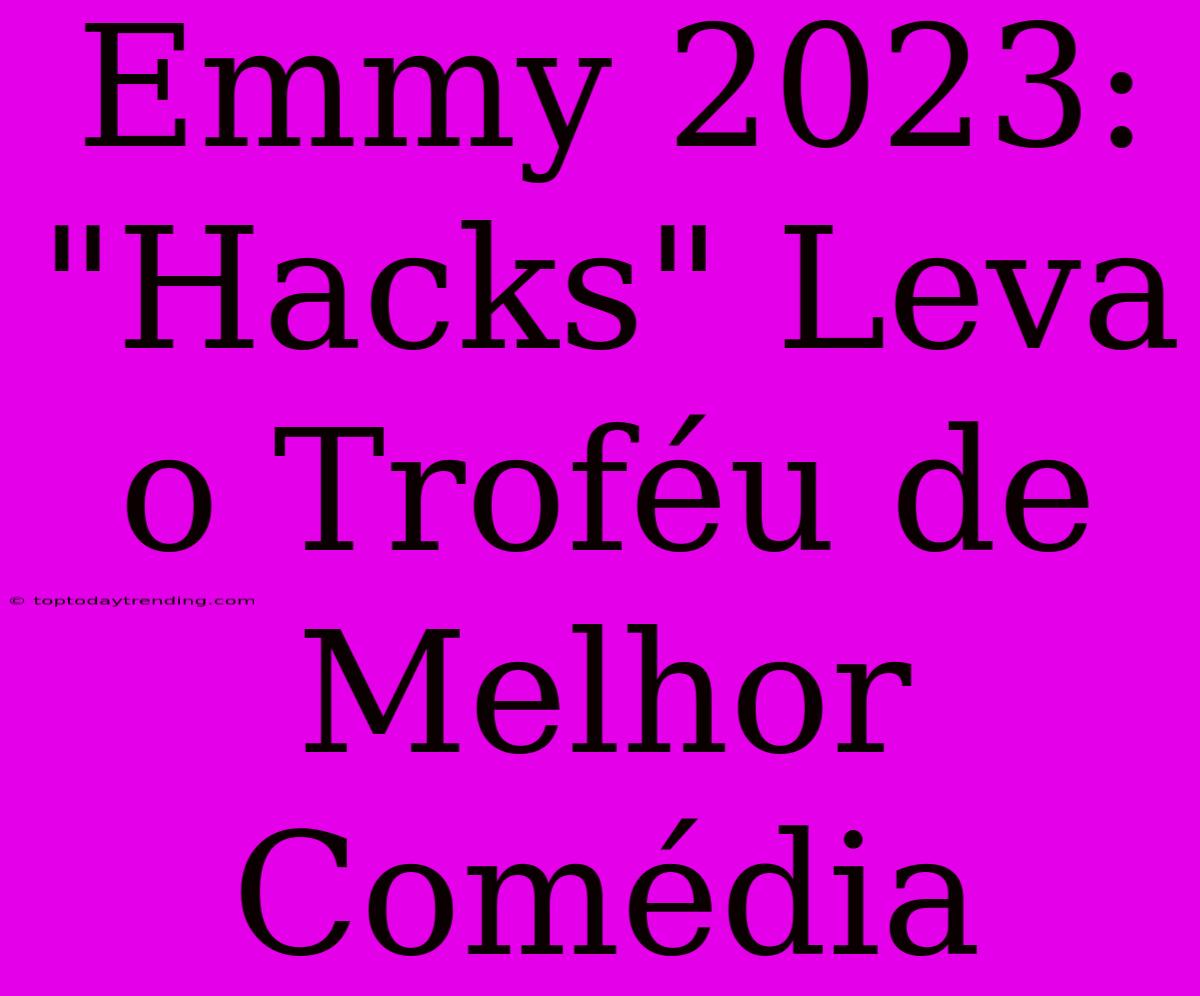 Emmy 2023: 