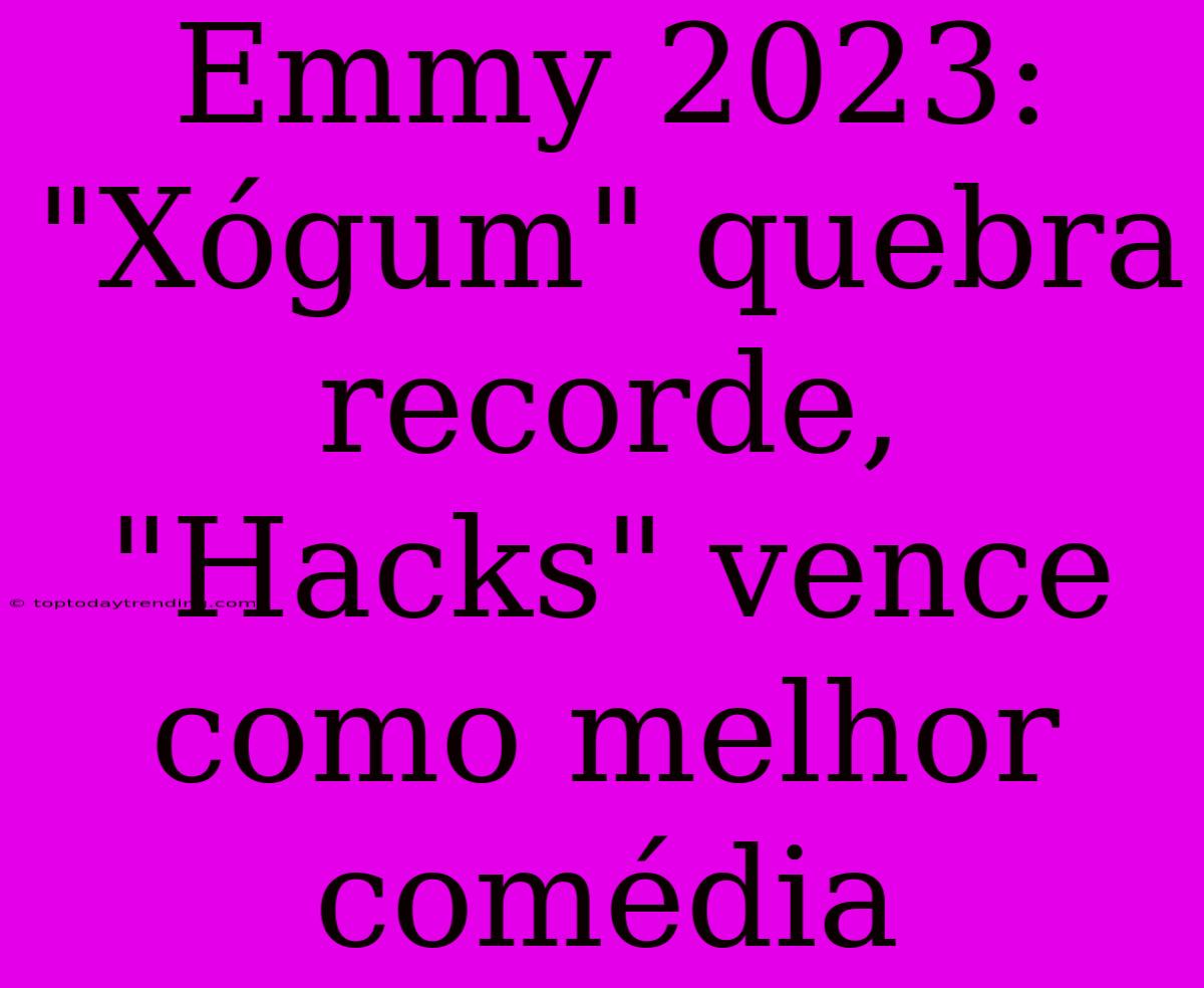 Emmy 2023: 