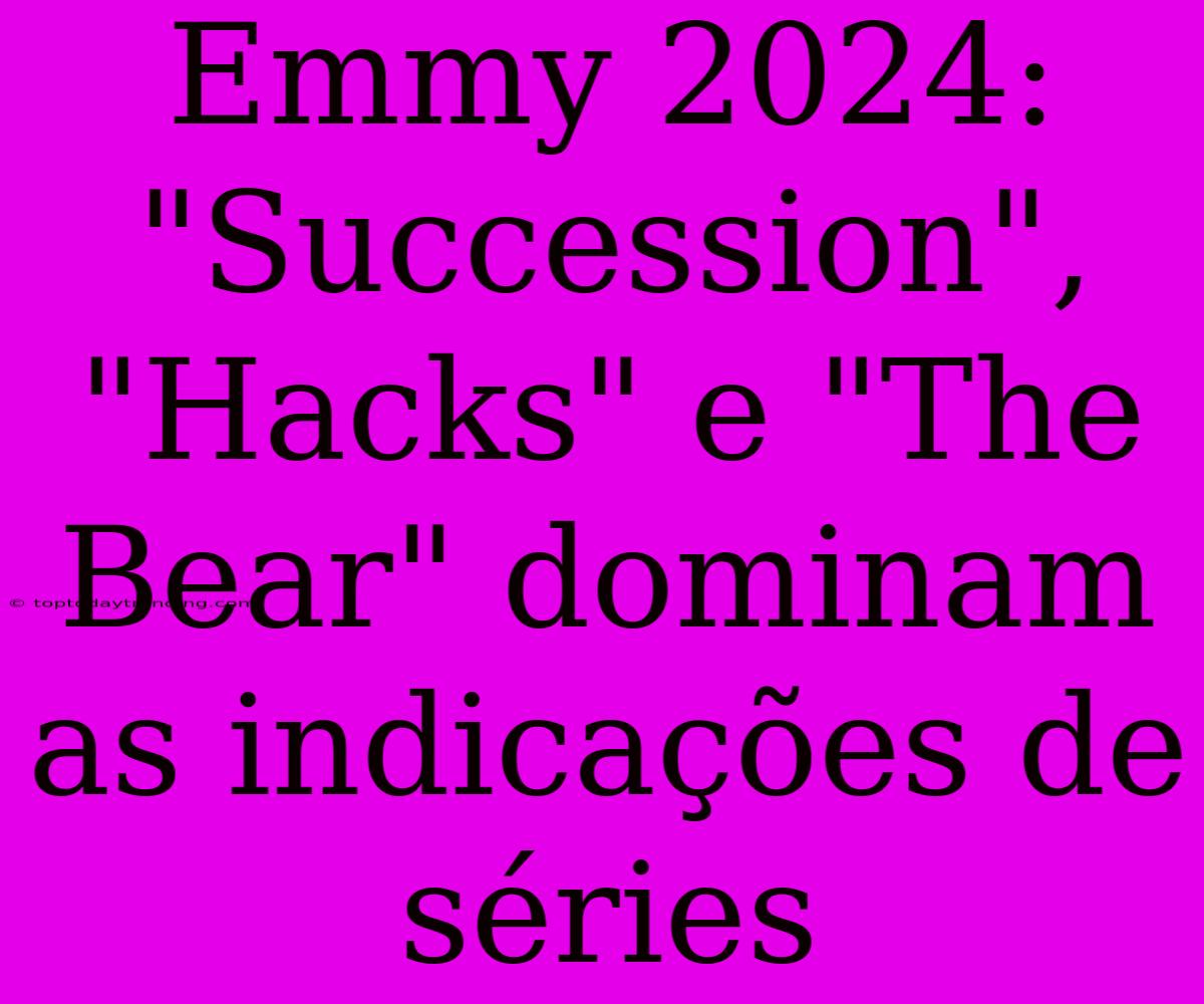 Emmy 2024: 