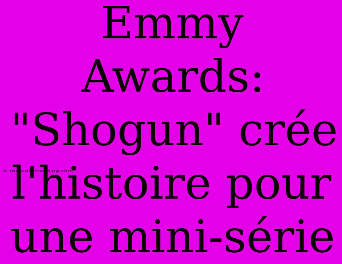 Emmy Awards: 