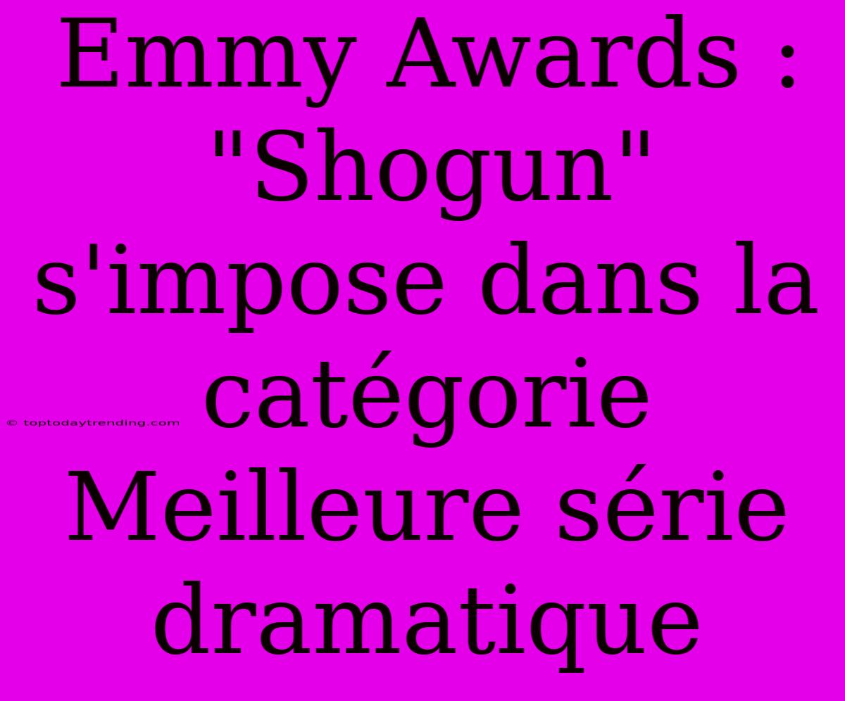 Emmy Awards : 