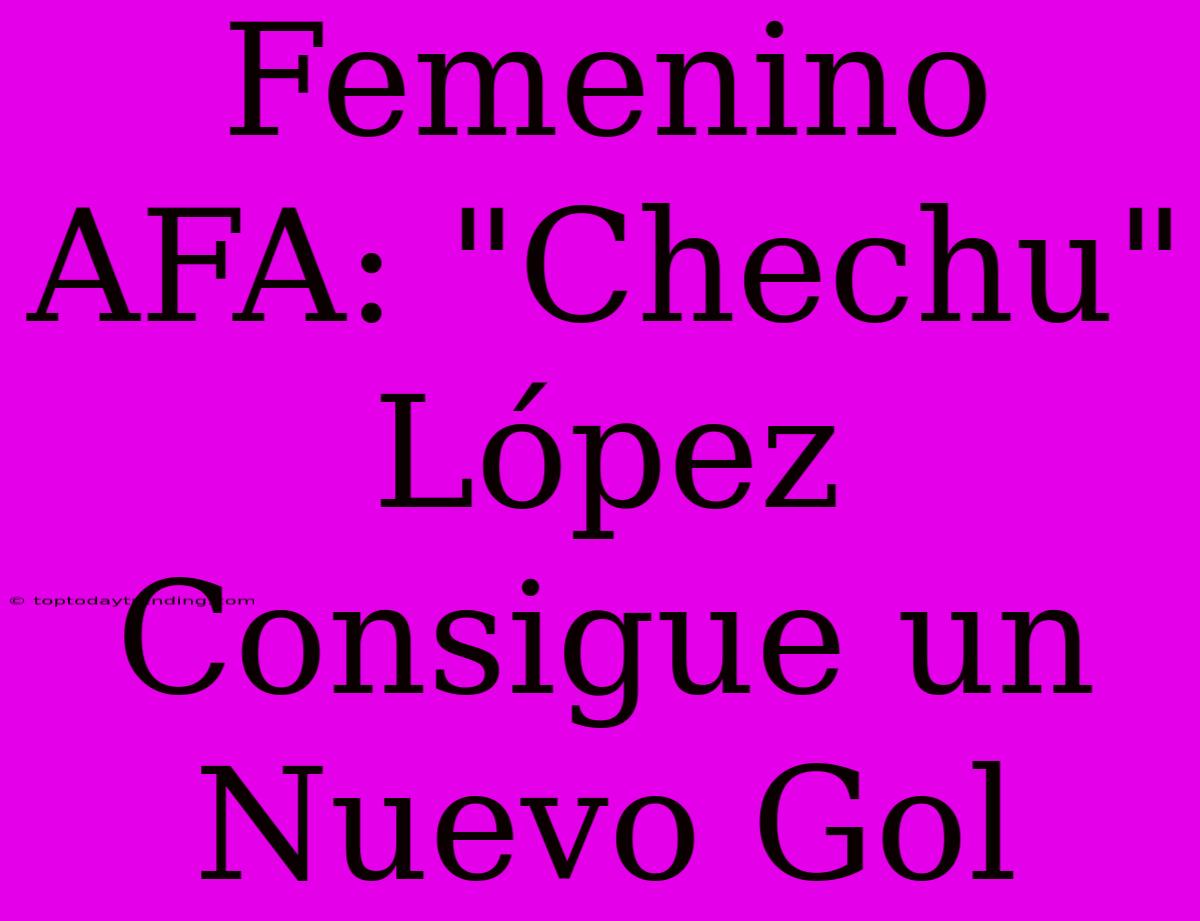 Femenino AFA: 