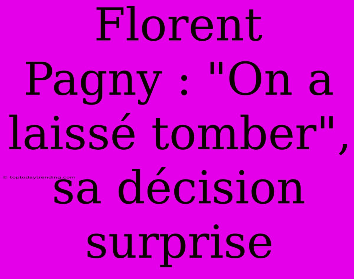 Florent Pagny : 