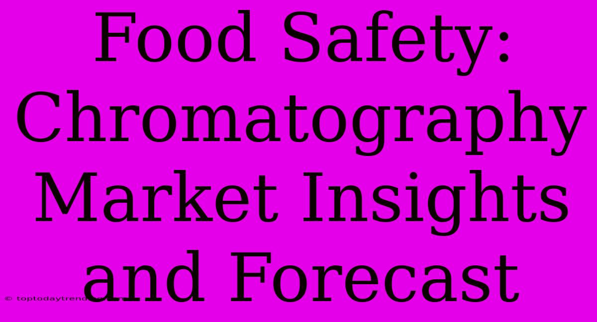 Food Safety: Chromatography Market Insights And Forecast