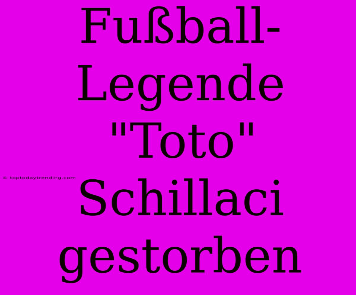 Fußball-Legende 