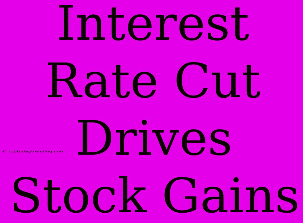 Interest Rate Cut Drives Stock Gains