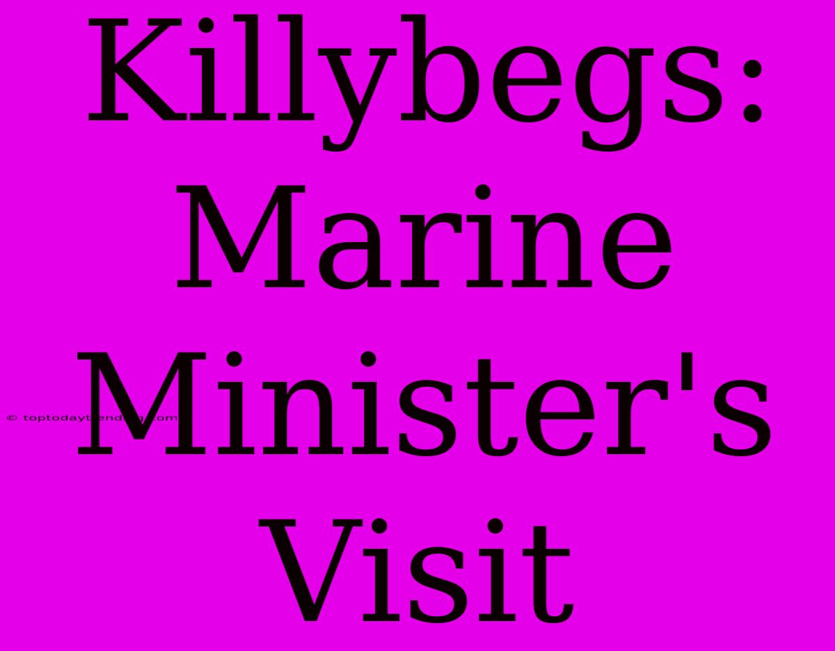 Killybegs: Marine Minister's Visit