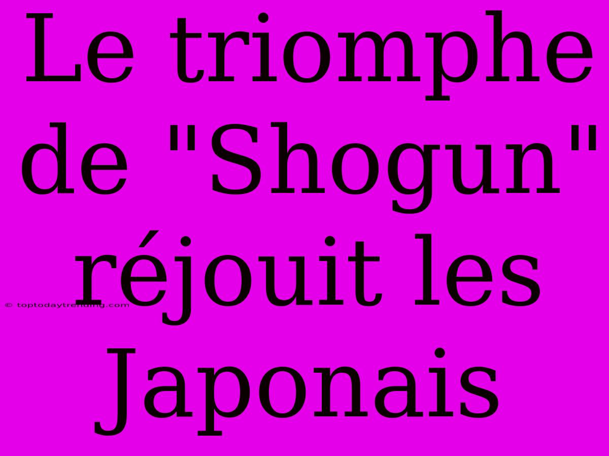 Le Triomphe De 