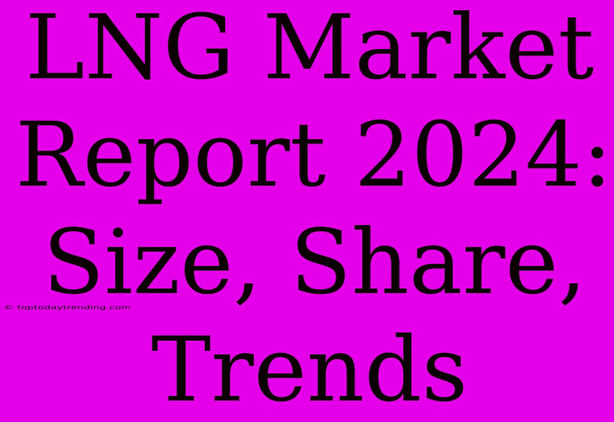 LNG Market Report 2024: Size, Share, Trends