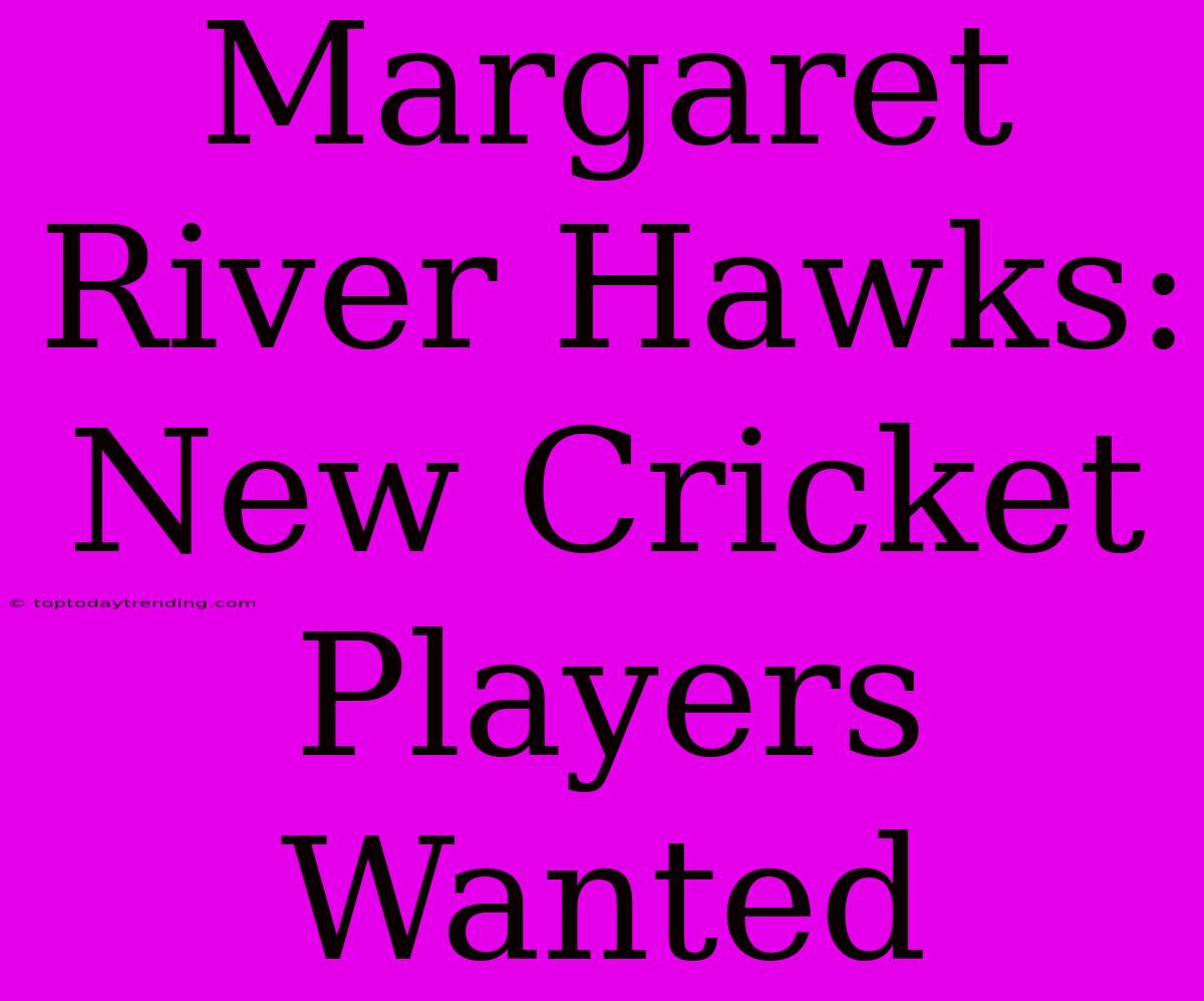 Margaret River Hawks: New Cricket Players Wanted