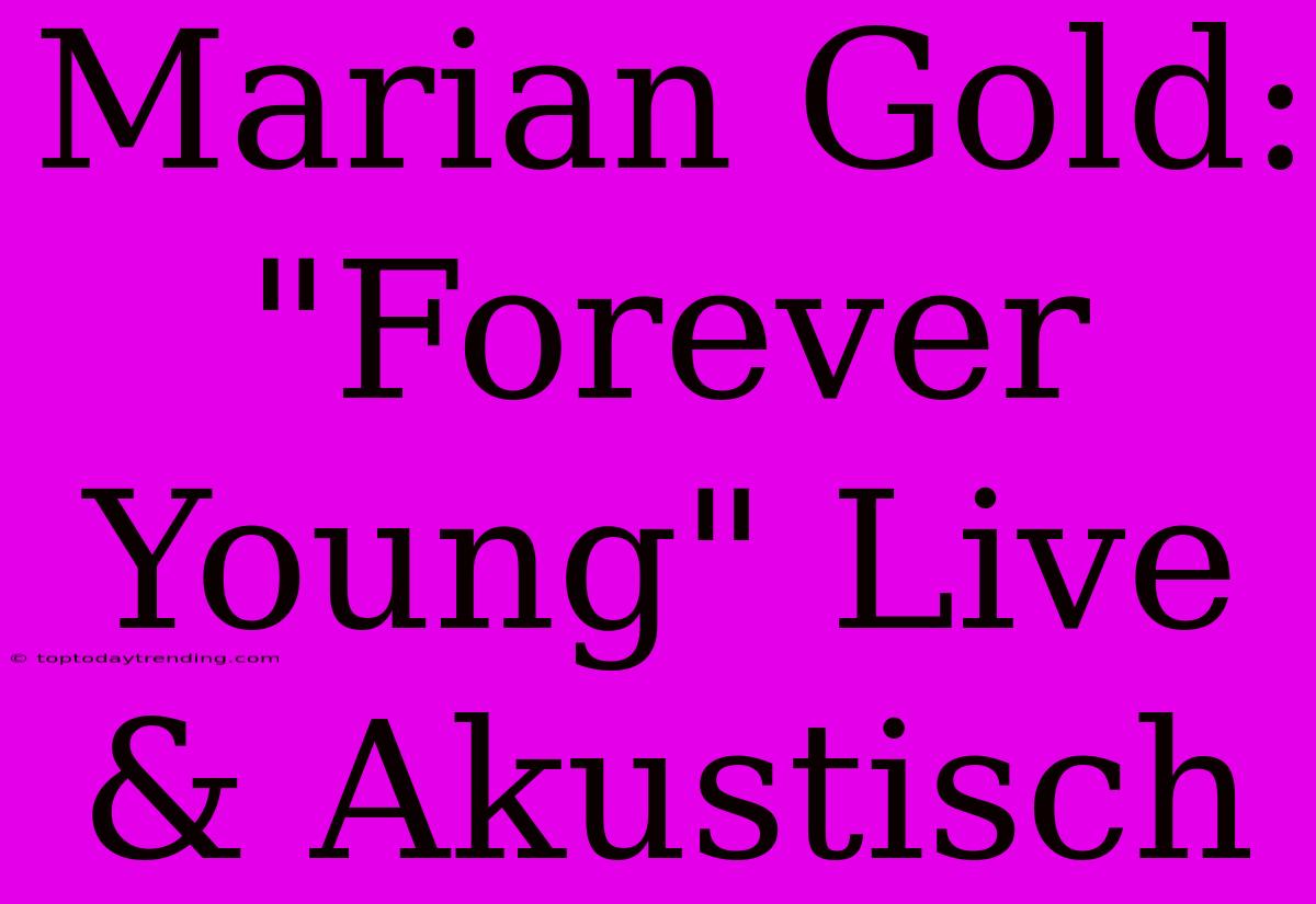 Marian Gold: 