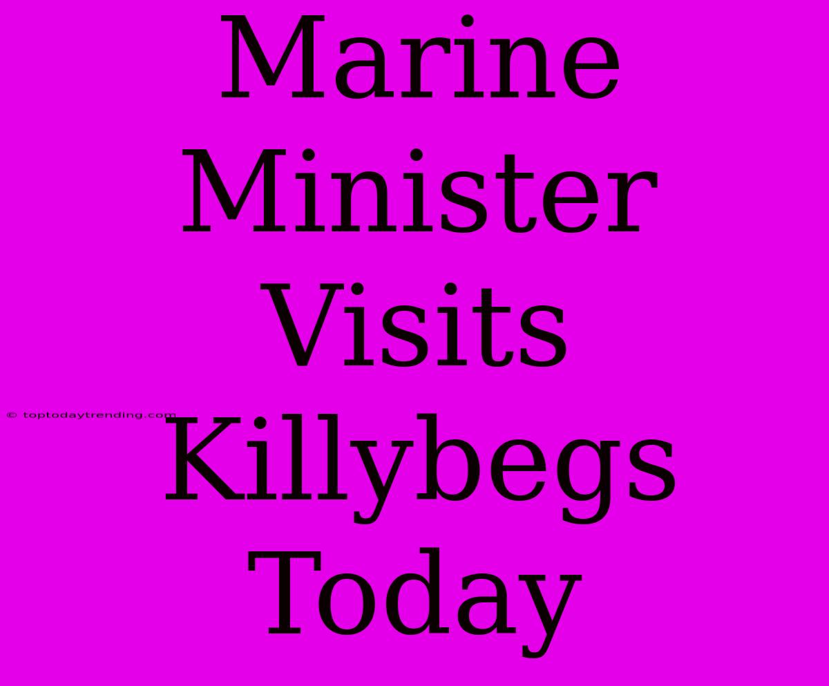 Marine Minister Visits Killybegs Today