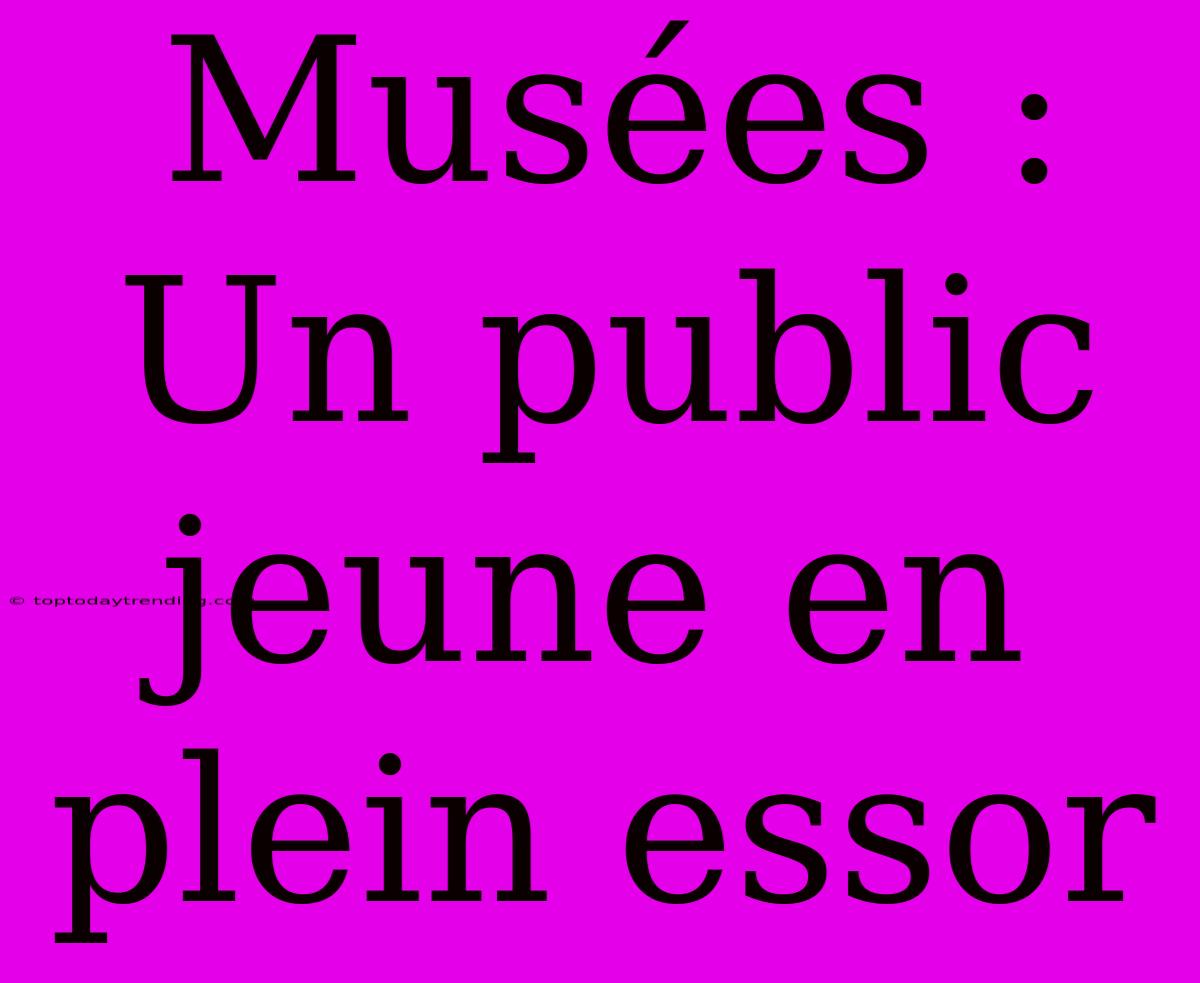 Musées : Un Public Jeune En Plein Essor