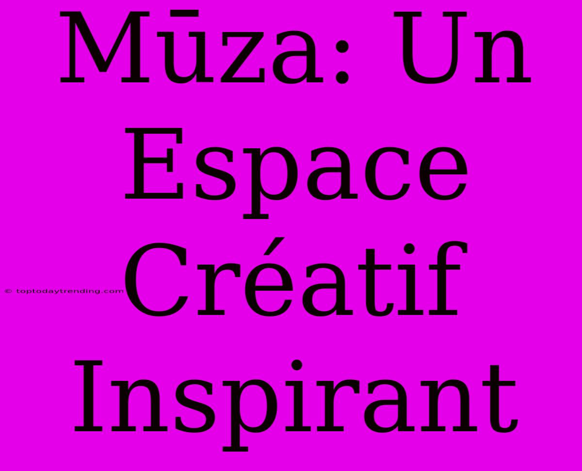 Mūza: Un Espace Créatif Inspirant