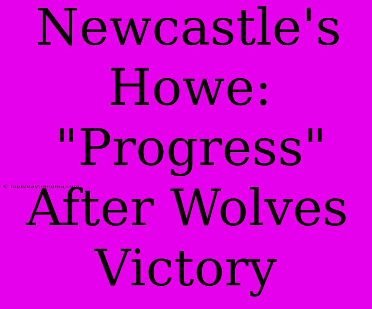 Newcastle's Howe: 