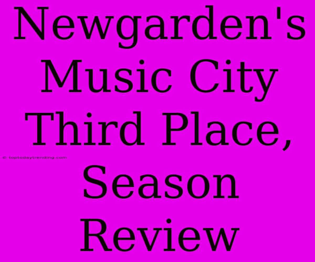 Newgarden's Music City Third Place, Season Review