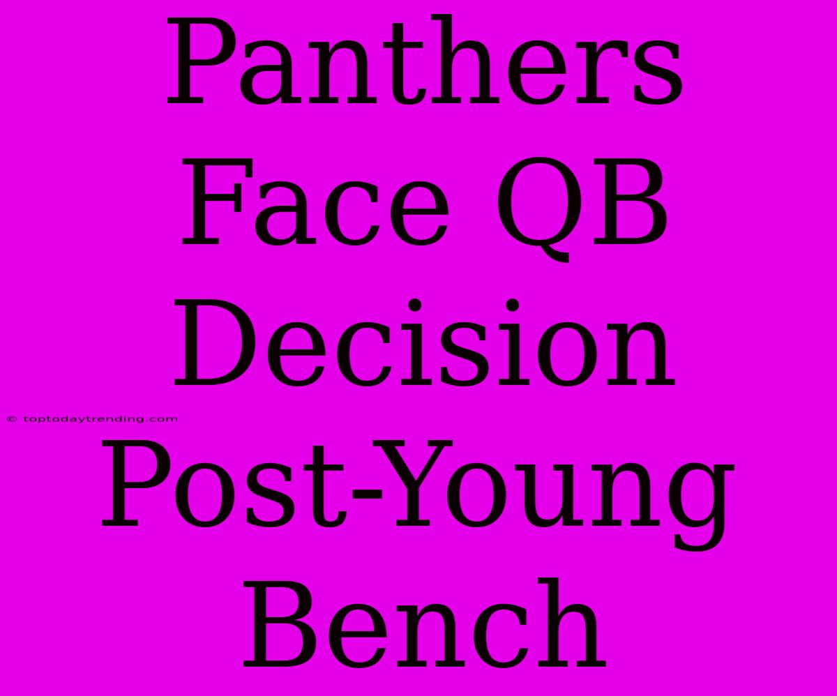 Panthers Face QB Decision Post-Young Bench