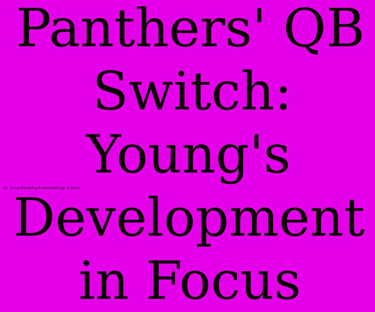 Panthers' QB Switch: Young's Development In Focus