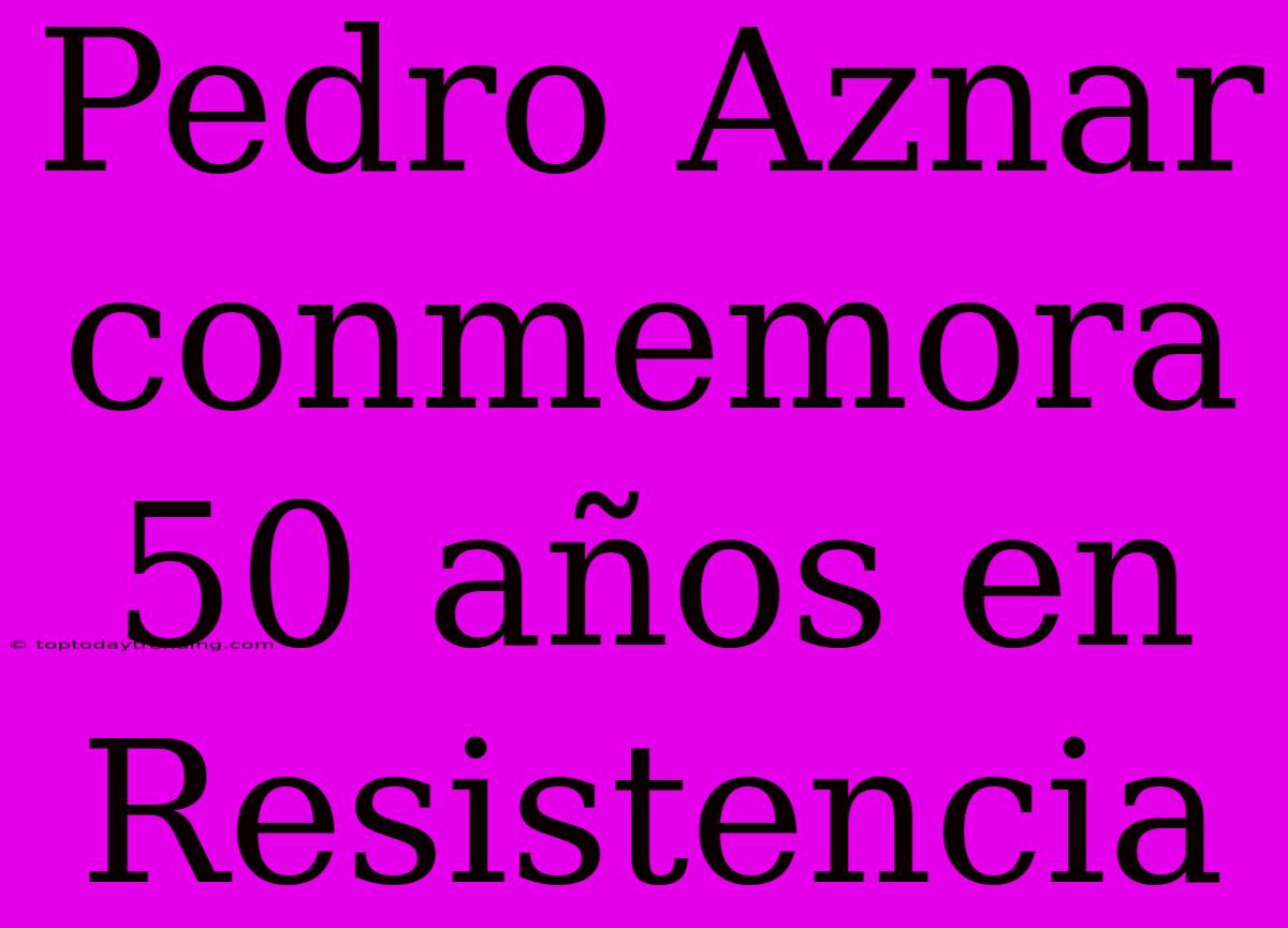 Pedro Aznar Conmemora 50 Años En Resistencia