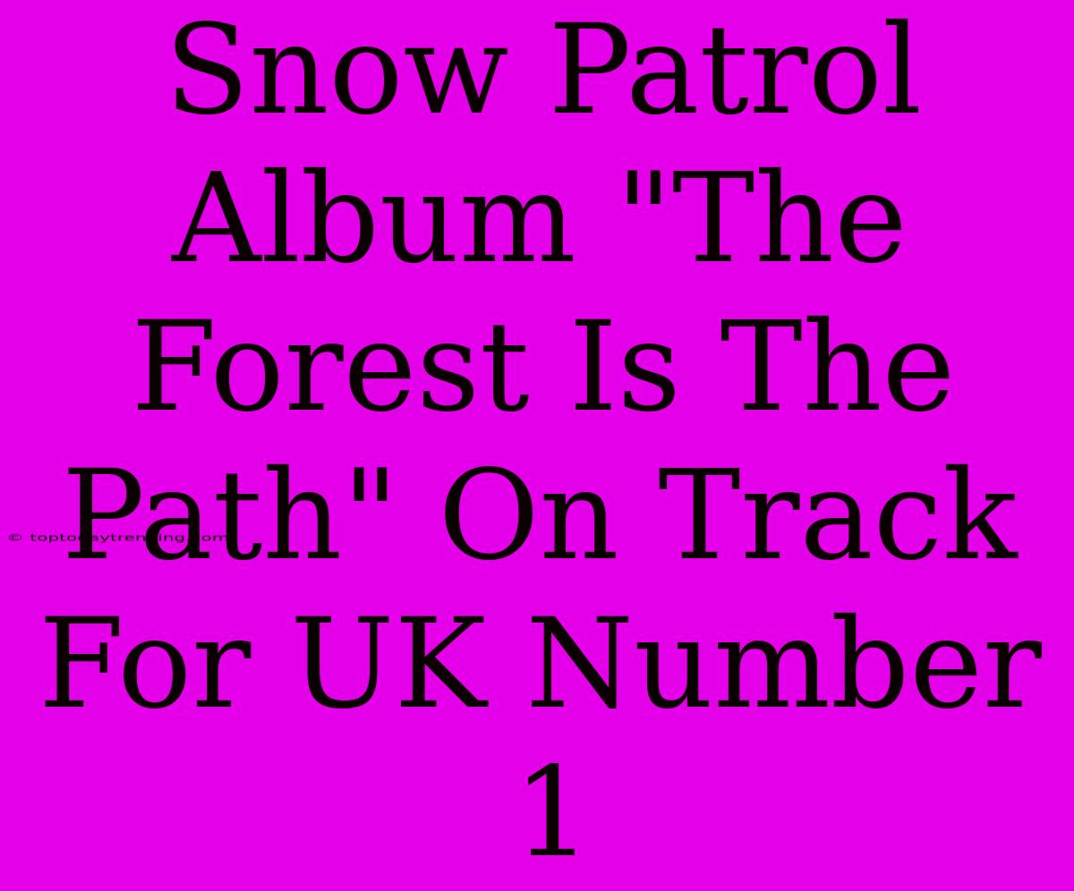 Snow Patrol Album 