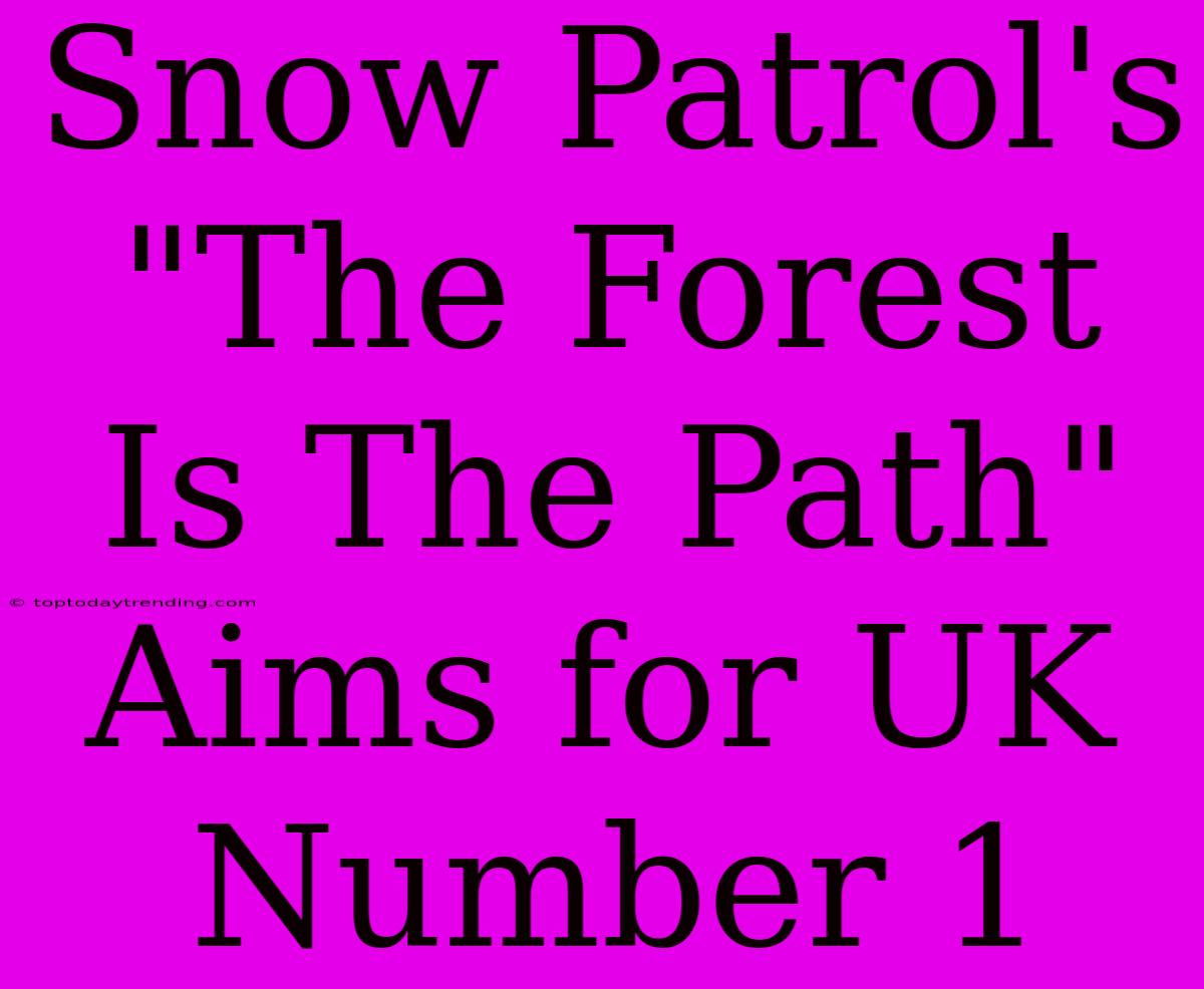 Snow Patrol's 