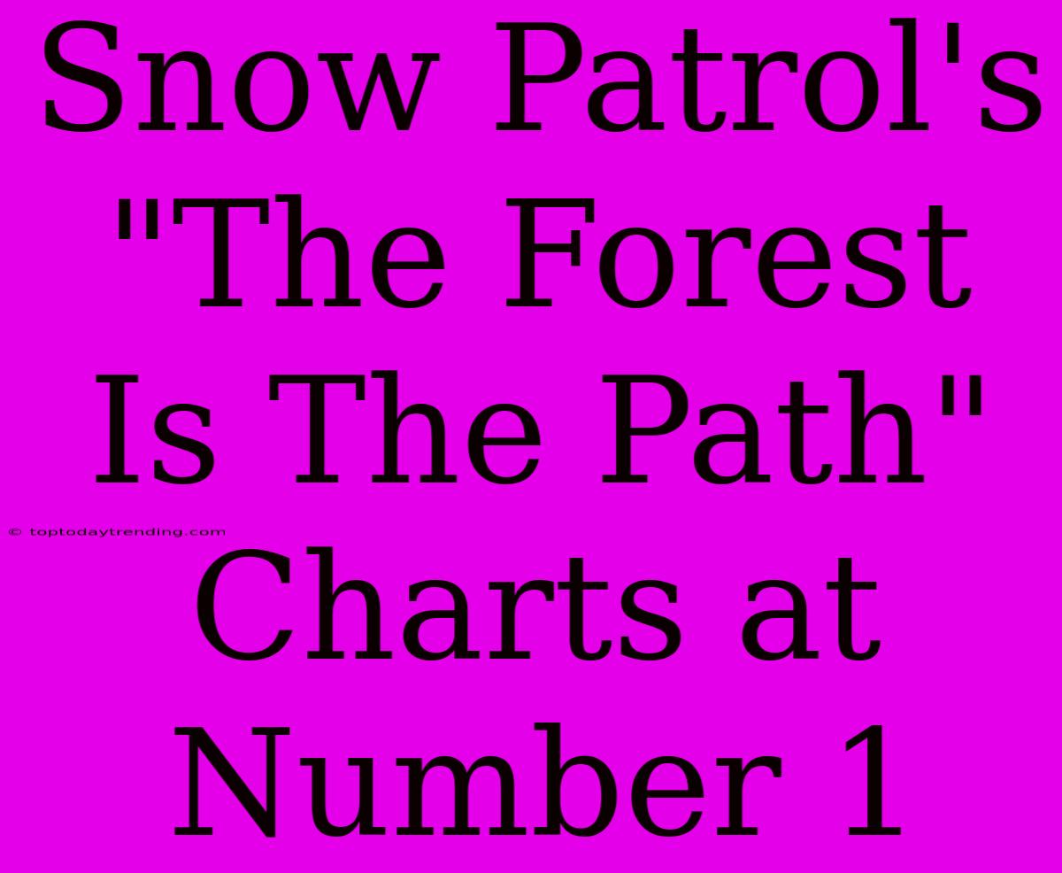 Snow Patrol's 