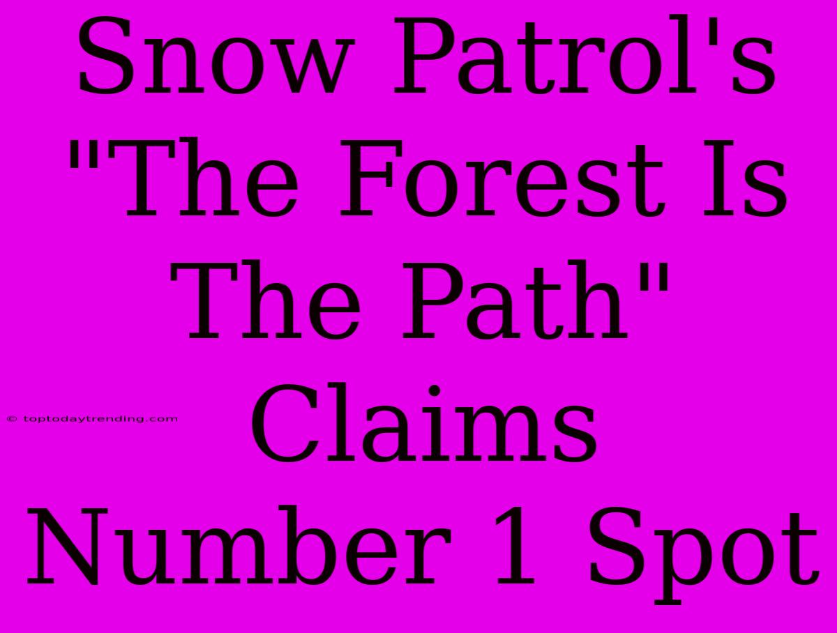 Snow Patrol's 