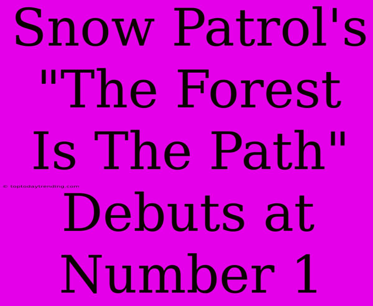 Snow Patrol's 