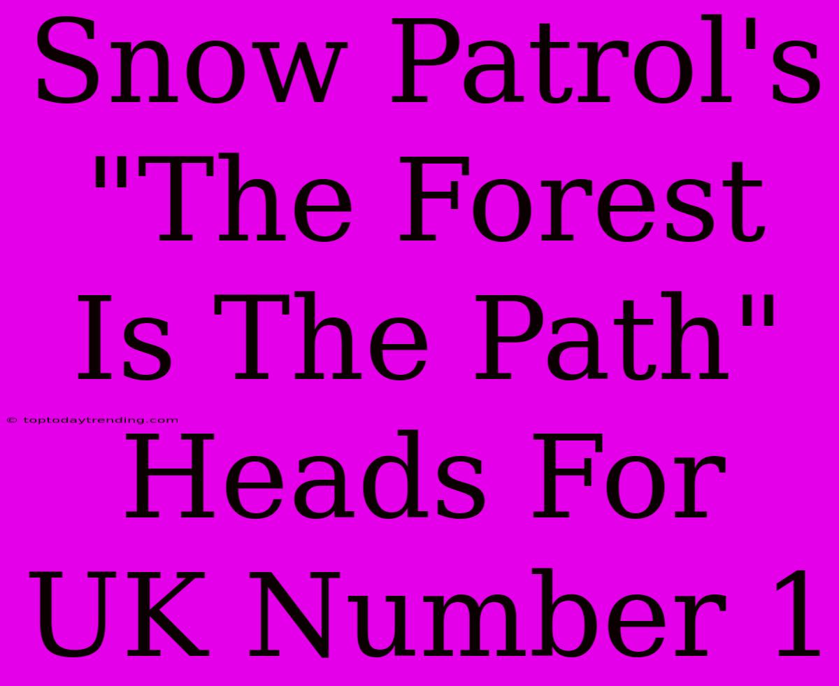 Snow Patrol's 