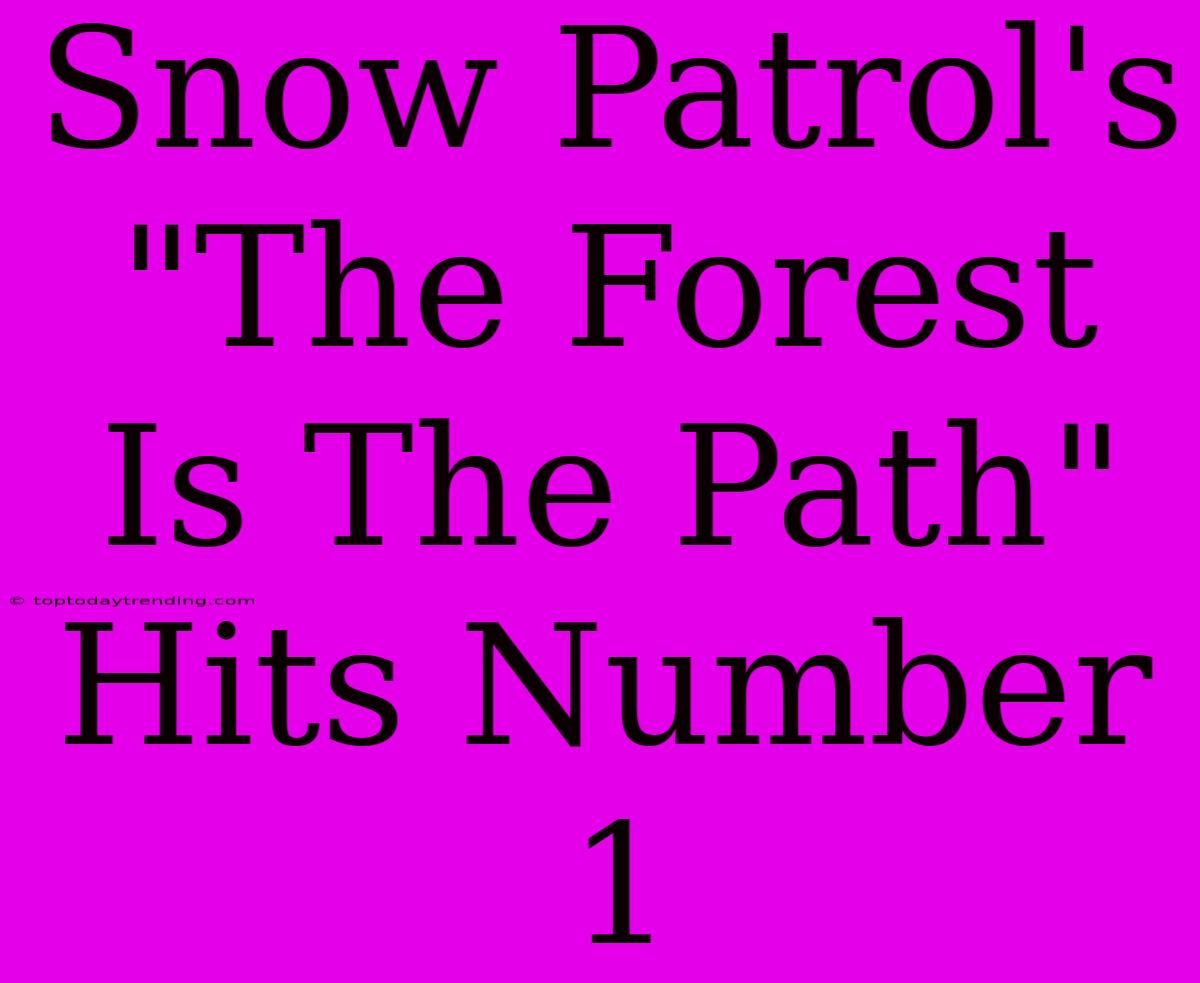 Snow Patrol's 