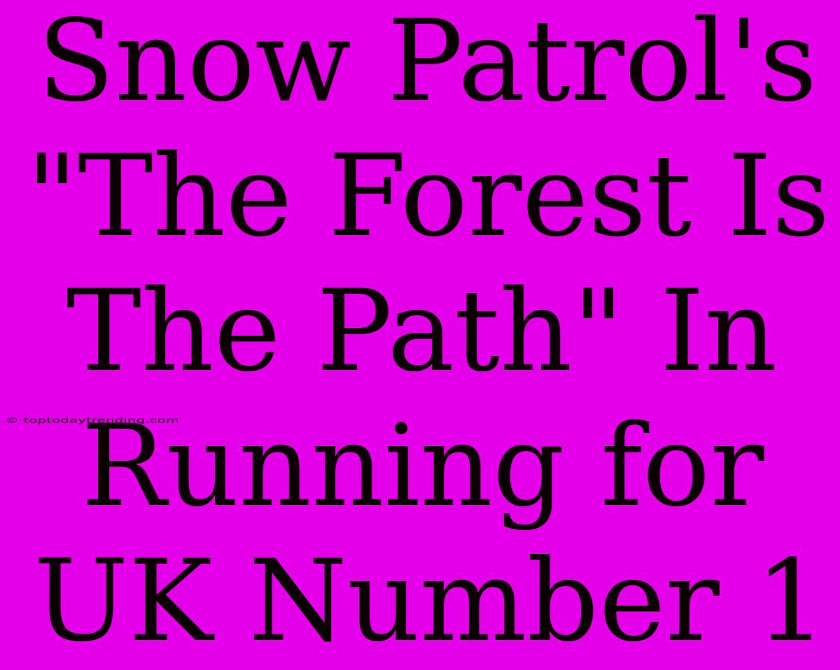 Snow Patrol's 