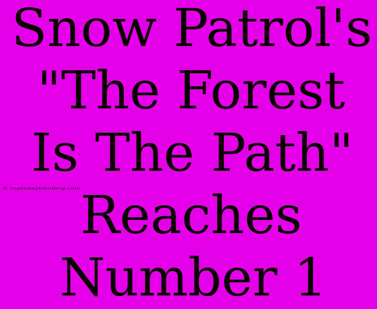 Snow Patrol's 