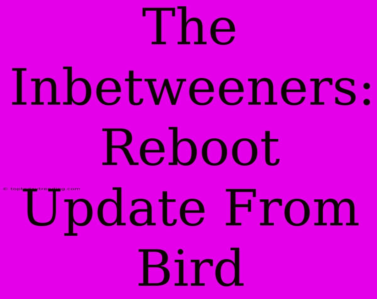 The Inbetweeners: Reboot Update From Bird