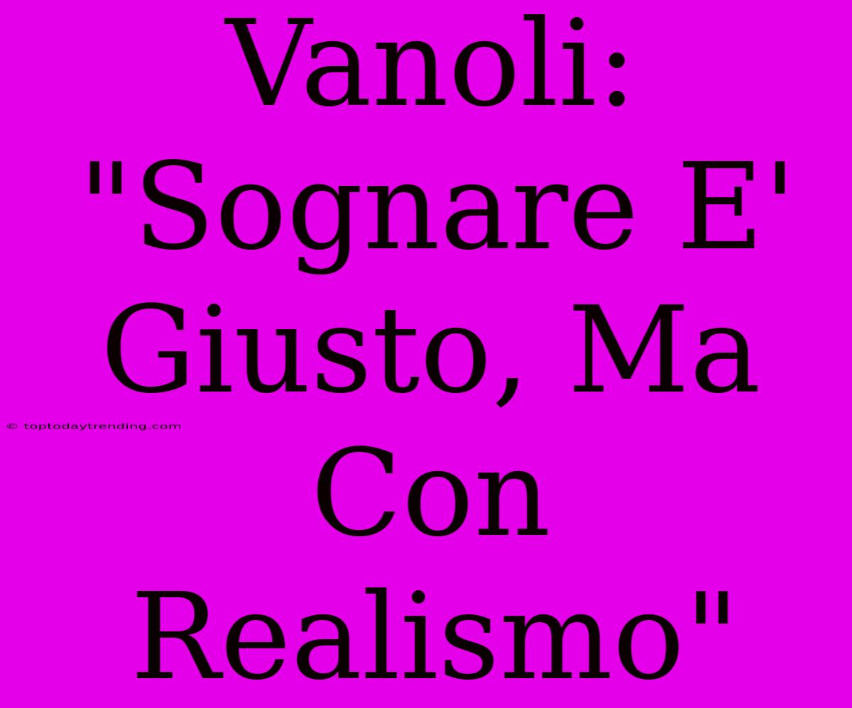 Vanoli: 