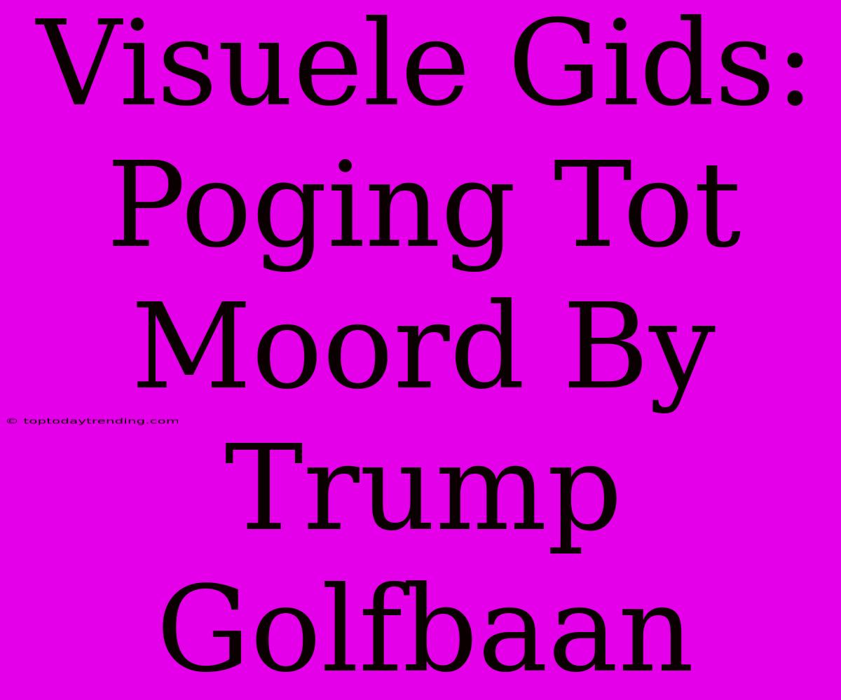 Visuele Gids: Poging Tot Moord By Trump Golfbaan