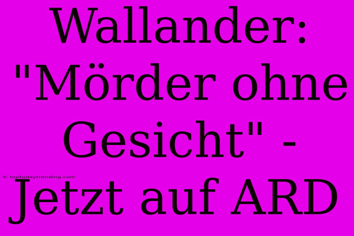 Wallander: 