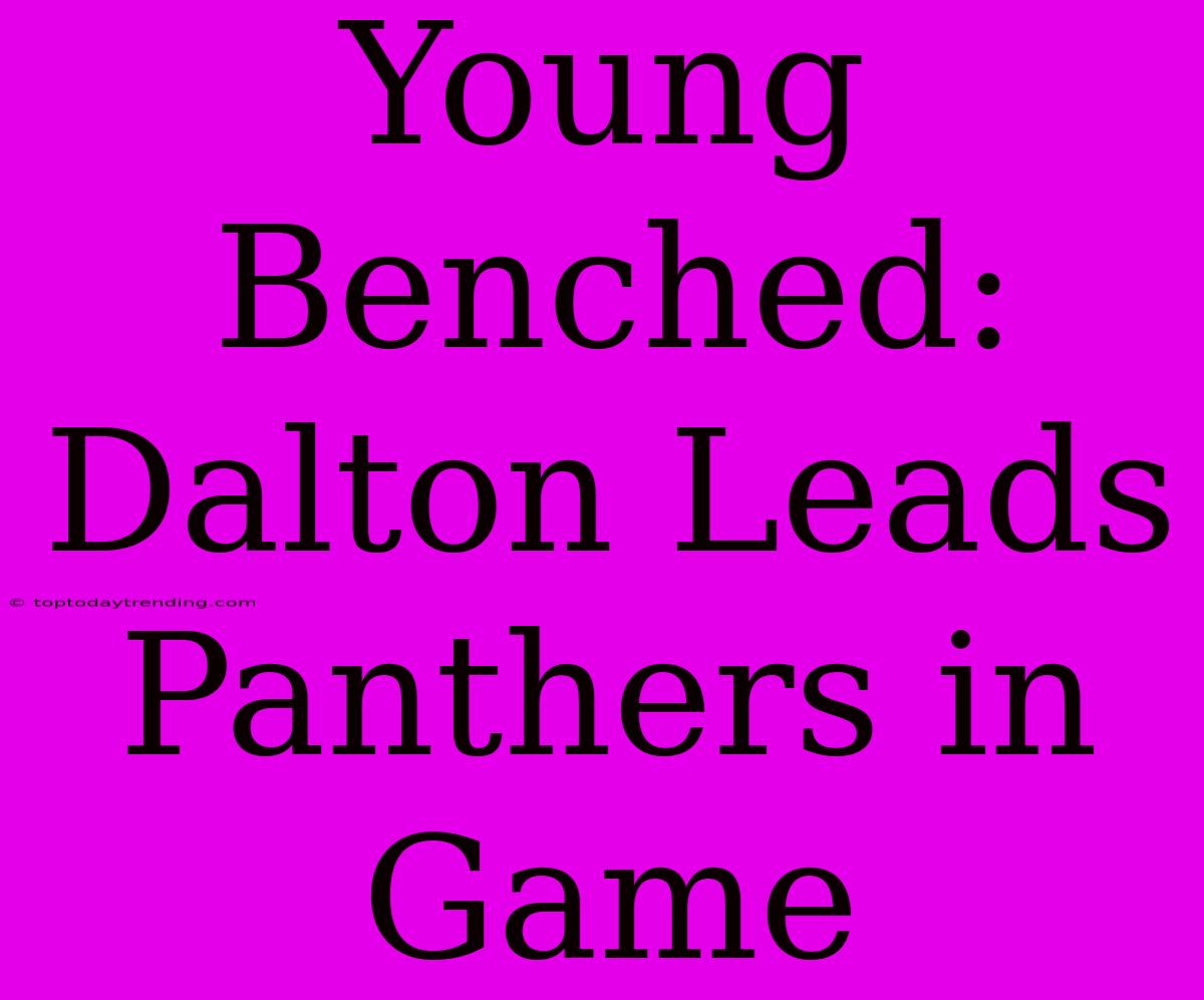 Young Benched: Dalton Leads Panthers In Game