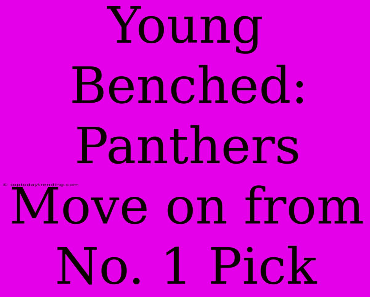 Young Benched: Panthers Move On From No. 1 Pick