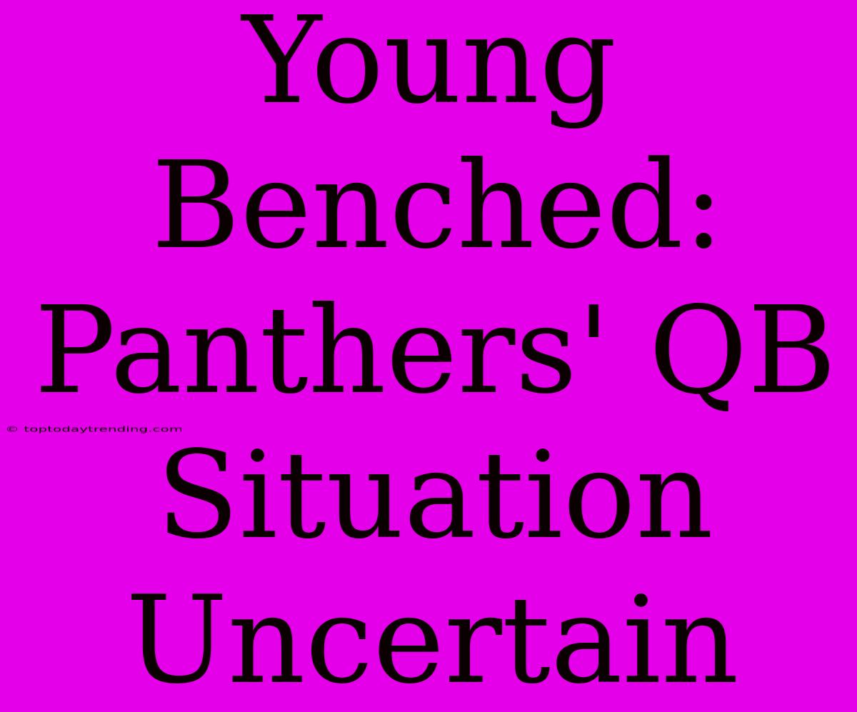 Young Benched: Panthers' QB Situation Uncertain